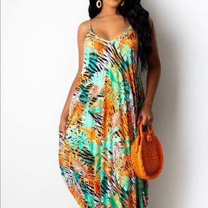 Maxi dress, balloon dress